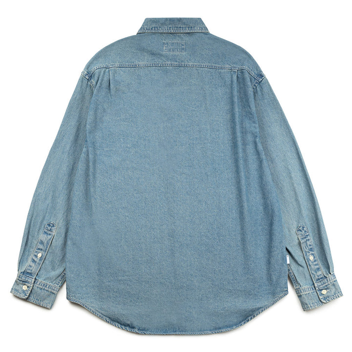 Washed Denim L/S Shirt | Washed Blue