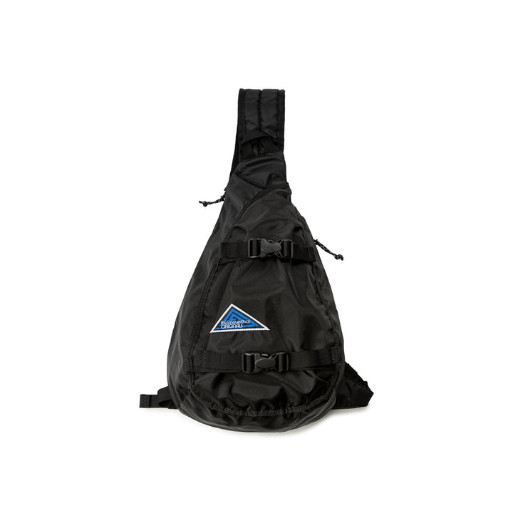 Washed Nylon Sling Bag | Black