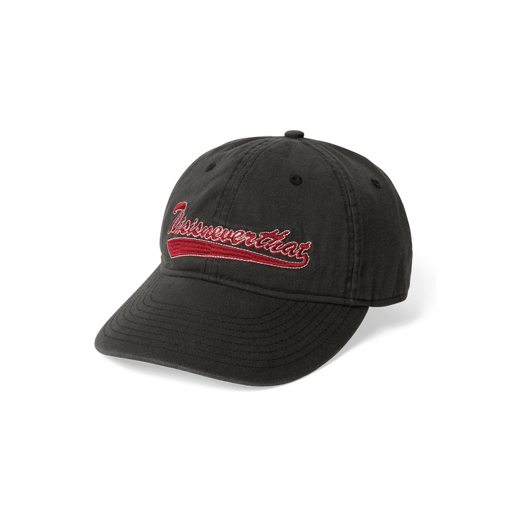 Washed Script Logo Cap | Charcoal