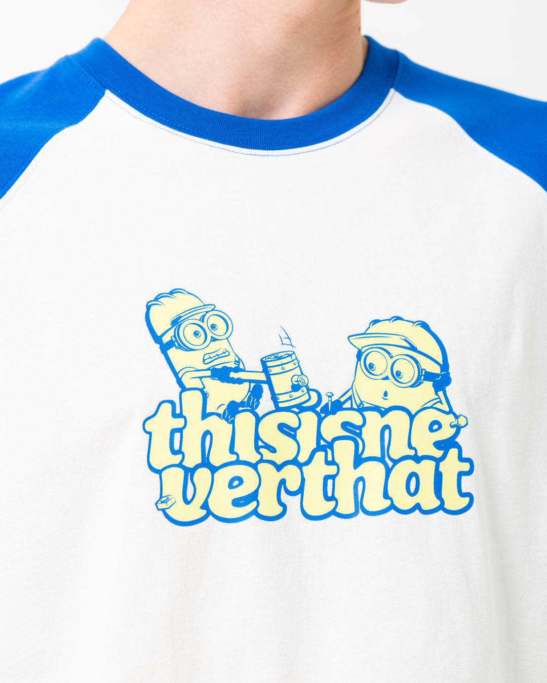 thisisneverthat x Minions Raglan Tee | White