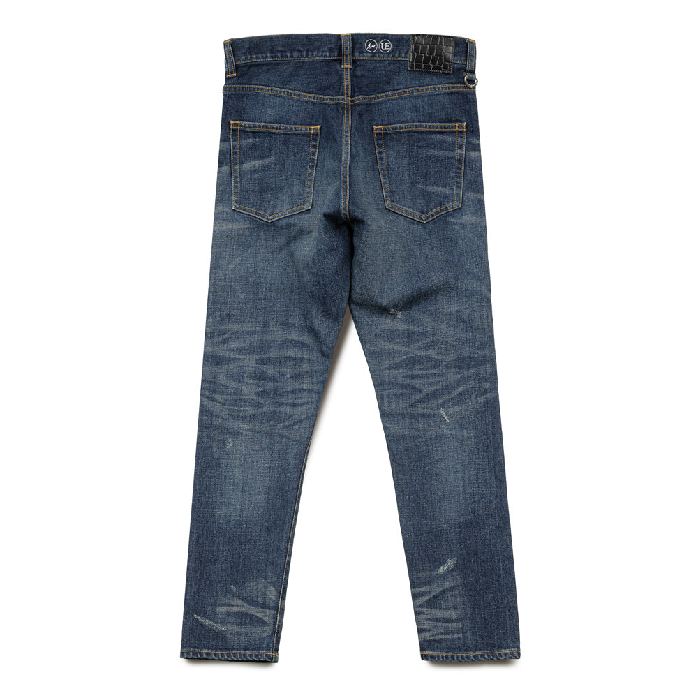 uniform experiment Damaged Denim Tapered Pants | Indigo