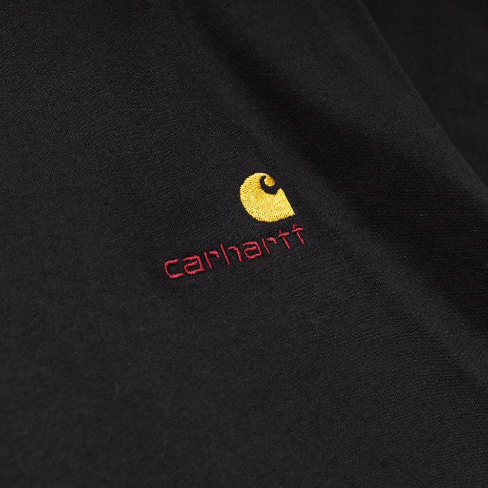 Carhartt WIP American Script Tee | Black - CROSSOVER