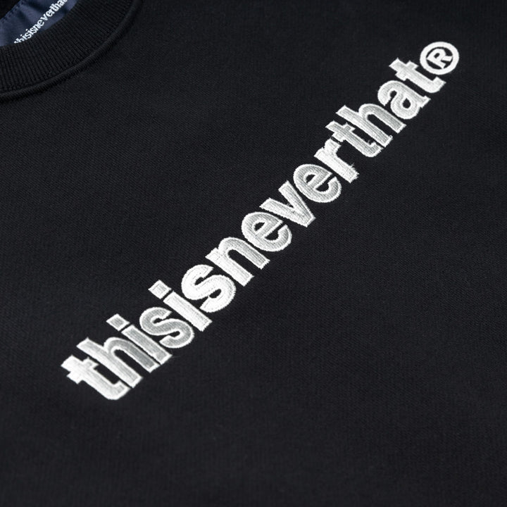 thisisneverthat T-Logo Crewneck | Black - CROSSOVER