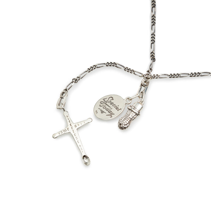 56 Good Life Charm Necklace 'Same Shit Different Day' Silver