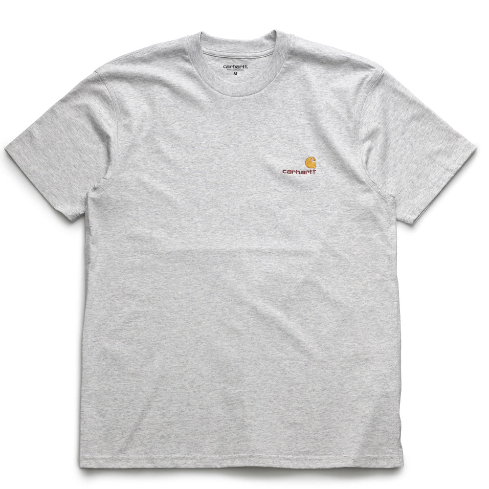 Carhartt WIP American Script Tee | Grey Heather - CROSSOVER