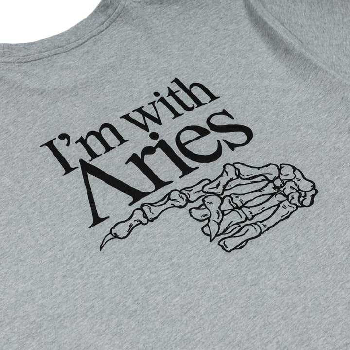 I'm With Aries Tee | Grey Marl
