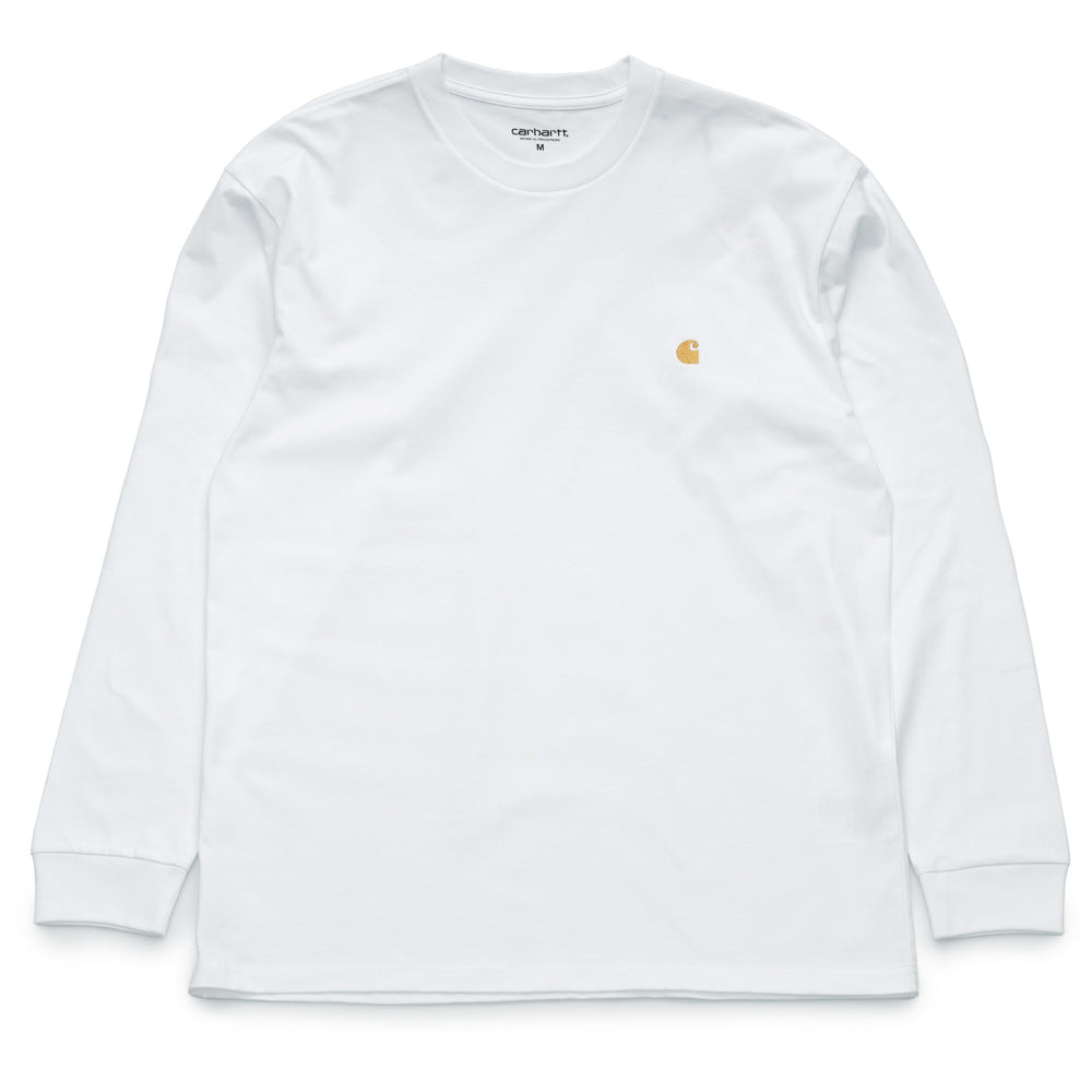 Carhartt WIP Chase L/S Tee | White - CROSSOVER