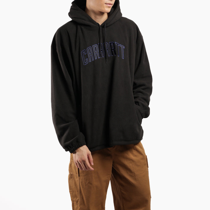 Hooded Peyton Fleece Sweatshirt | Black