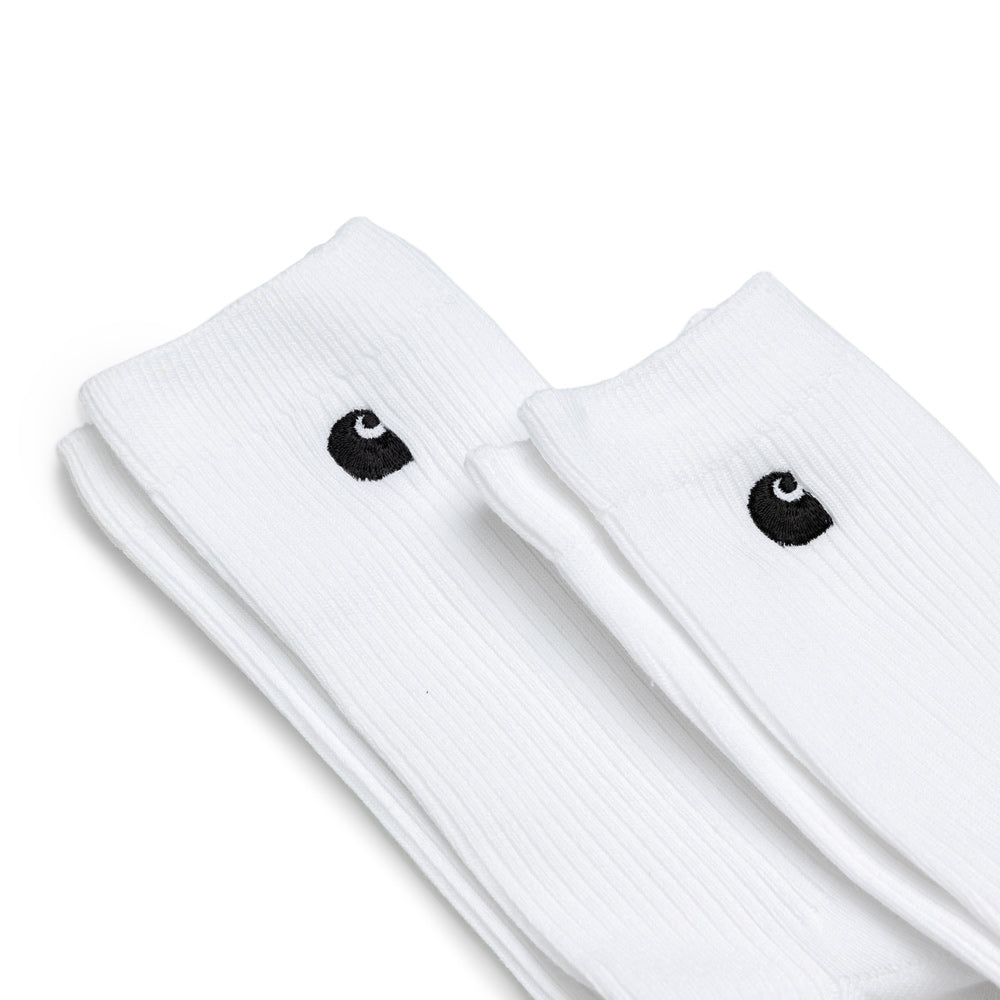Madison Pack Socks | White Black