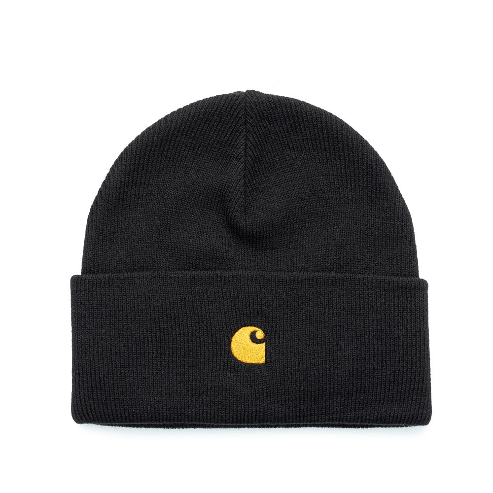 Carhartt WIP Chase Beanie | Black - CROSSOVER
