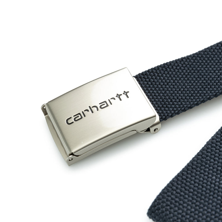 Carhartt WIP Clip Belt Chrome | Dark Navy - CROSSOVER