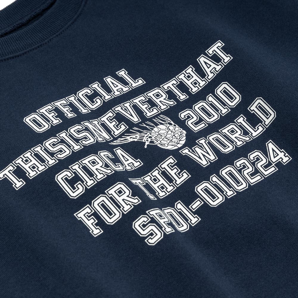 For The World Crewneck | Navy