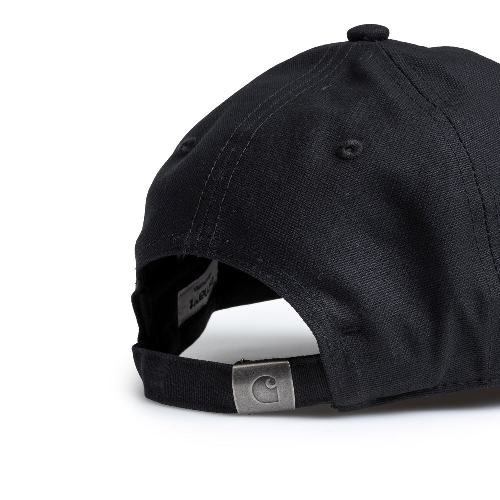 Carhartt WIP Canvas Script Cap | Black - CROSSOVER