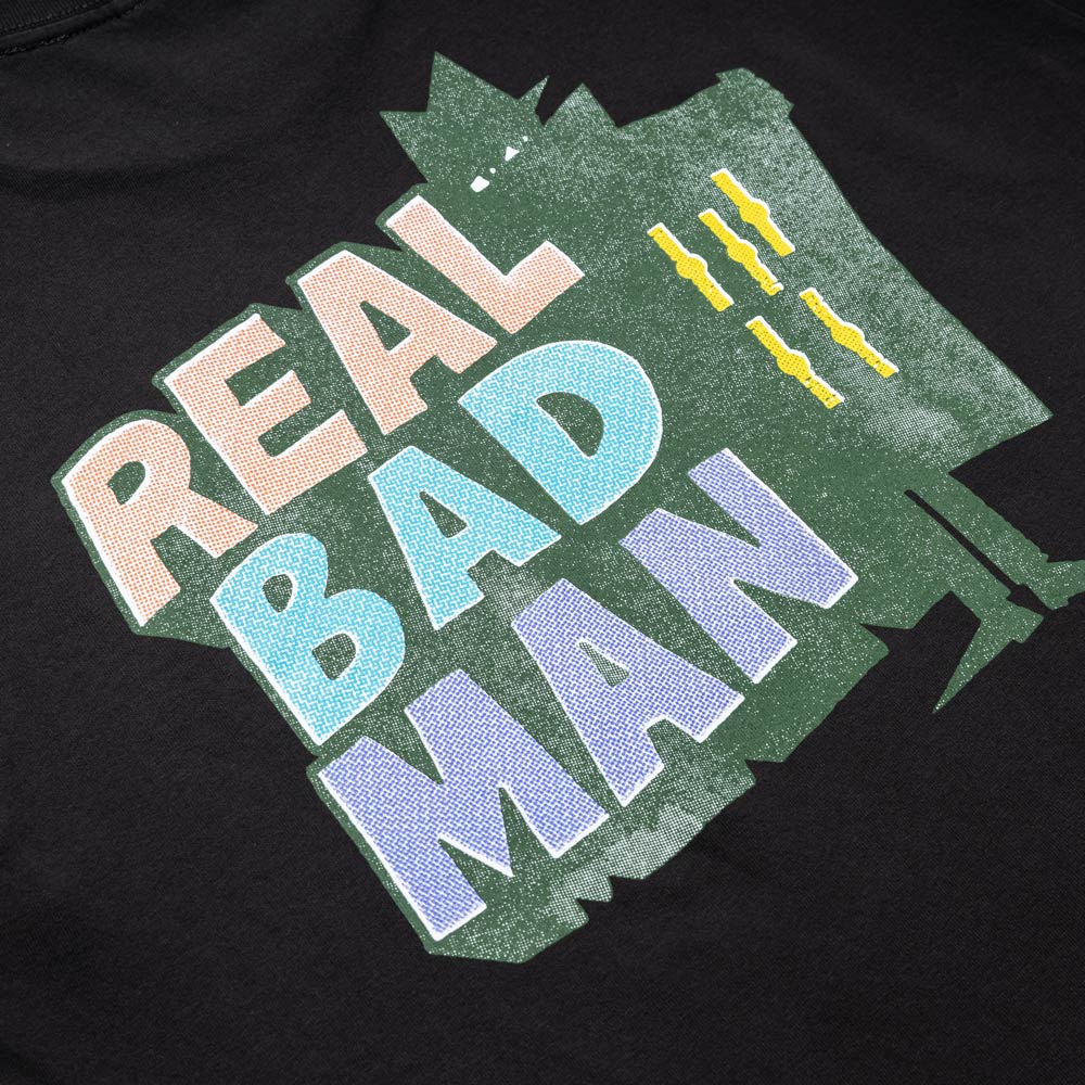 Real Bad Man Logo Tee 'Vol 8' | Black - CROSSOVER