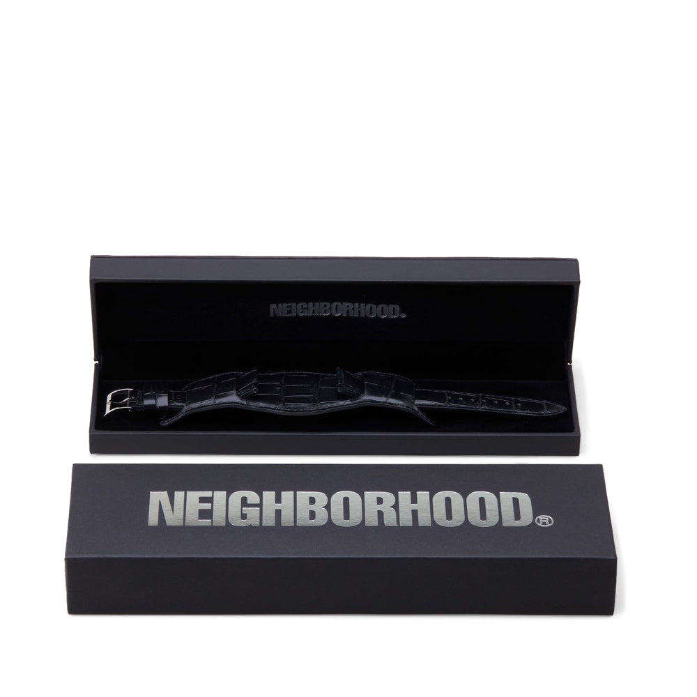 NEIGHBORHOOD LEATHER EMB WATCH BAND