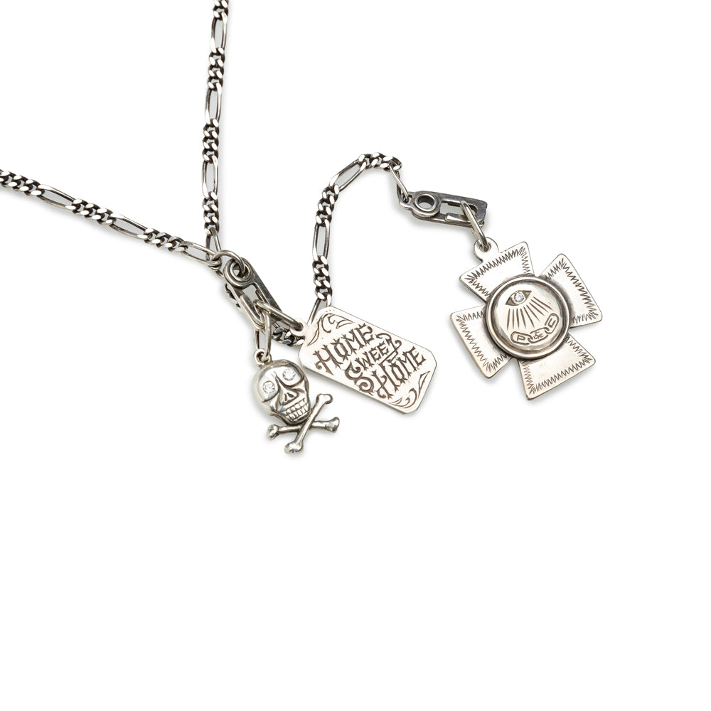 56 Good Life Charm Necklace 'Masonic' Silver