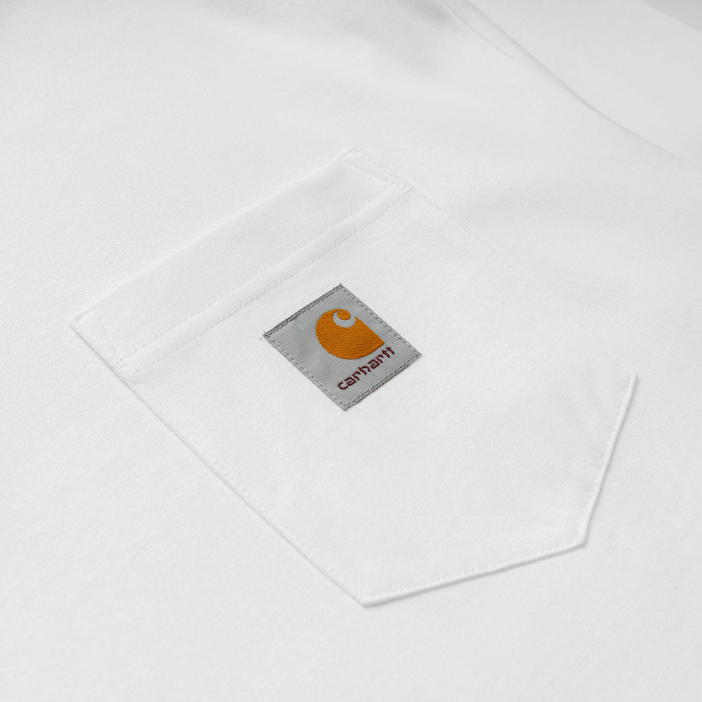 Carhartt WIP Pocket Loose L/S Tee | White - CROSSOVER