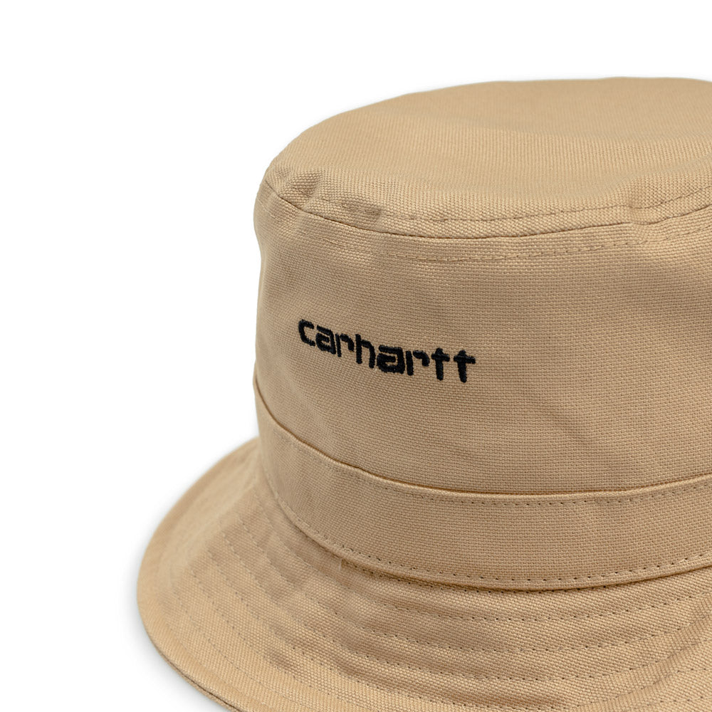 Carhartt WIP Script Bucket Hat | Dusty H Brown - CROSSOVER