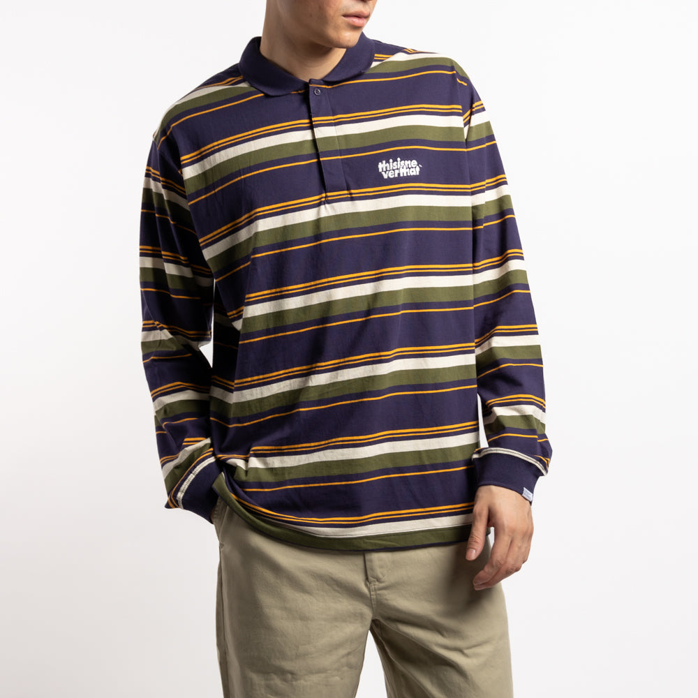 Striped Rugby Shirt | Purple