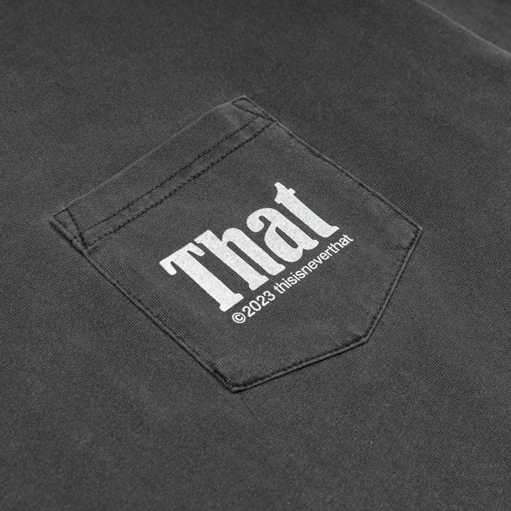 That Pocket L/S Tee | Charcoal