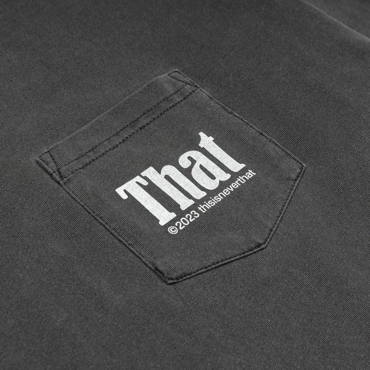 That Pocket L/S Tee | Charcoal