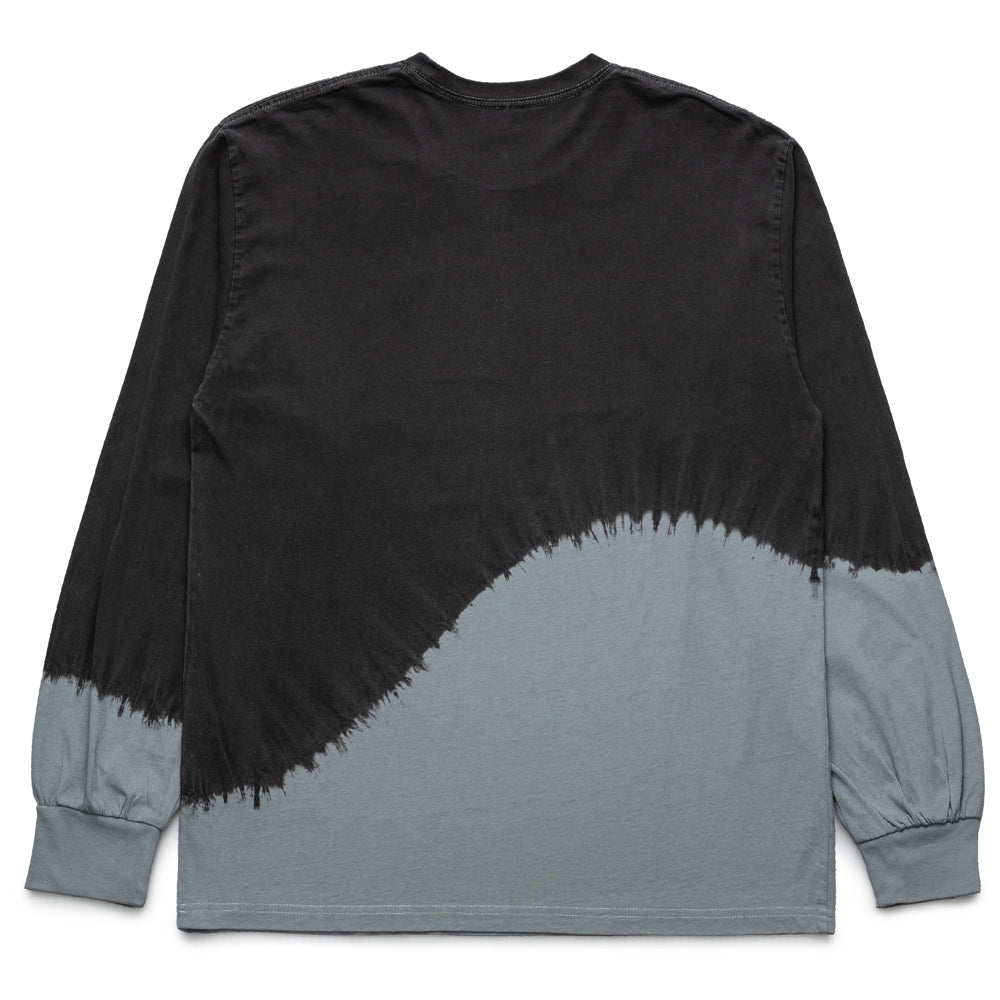 thisisneverthat Wave Overdyed L/S Tee | Charcoal - CROSSOVER