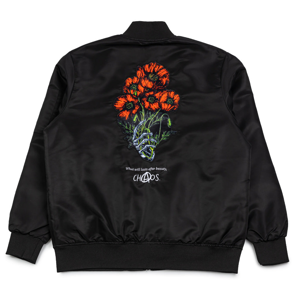 What Will Last Flower MA 1 Jacket | Black