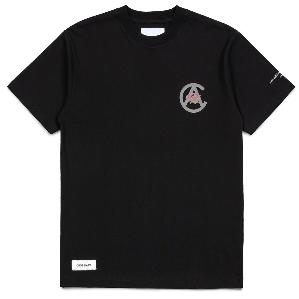 What Will Lasts Anarcho Flower Tee | Black