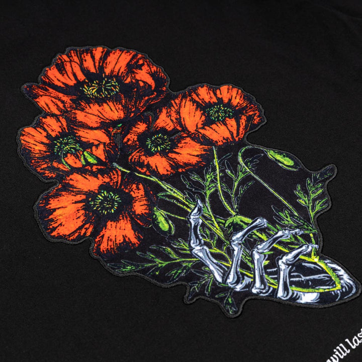 What Will Lasts Flower 2.0 Tee | Black
