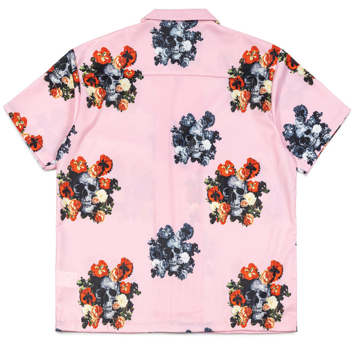 What Will Lasts Flower Skull Shirt | Pink